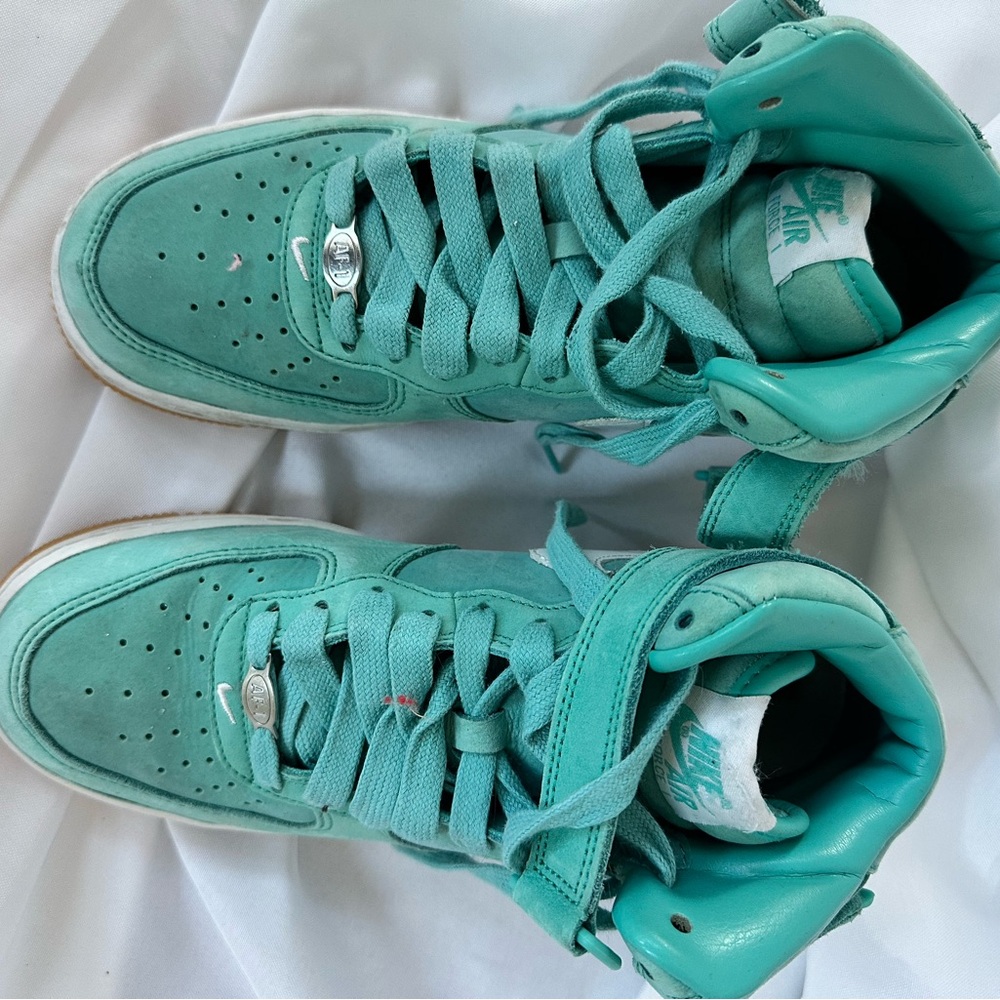 Men’s Nike Air Force 1 Mid Washed Teal - Picture 9 of 10